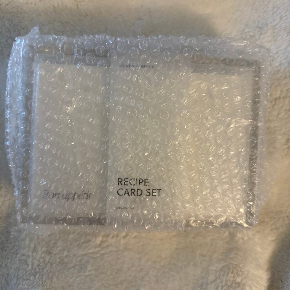 Cloth and Paper Acrylic Recipe Card Set